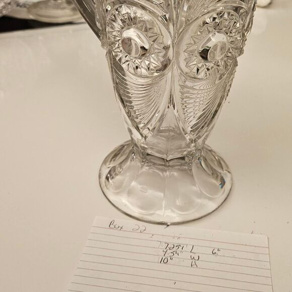 VTG US Glass Crystal Water Pitcher - Picture 7 of 7